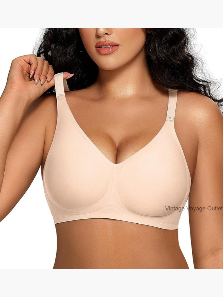 Wireless Push Up Bra Full Coverage No Underwire Seamless Bralette